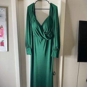 Sweet And Sleek Maxi Dress - Hunter